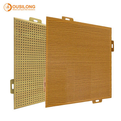 CNC Cut Curtain Perforated Aluminum Metal Cladding Panels PE / PVDF Powder Coating