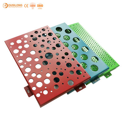 CNC Cut Curtain Wall Panel Perforated Aluminum Facade Cladding Panels for Architectural Ornament