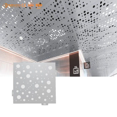 Laser Cut Curtain Wall Perforated Aluminum Metal Facade Cladding Panels