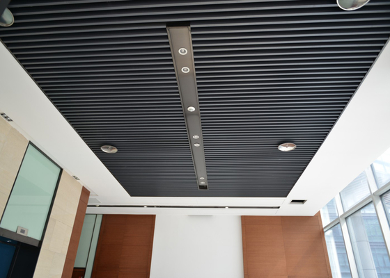 Artist Aluminum Alloy Commercial Ceiling Tiles / Square Tube Screen Ceiling Tiles Waterproof