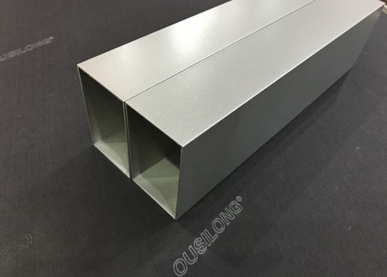 Decorative Square Aluminium Baffle Ceiling Customized Thickness