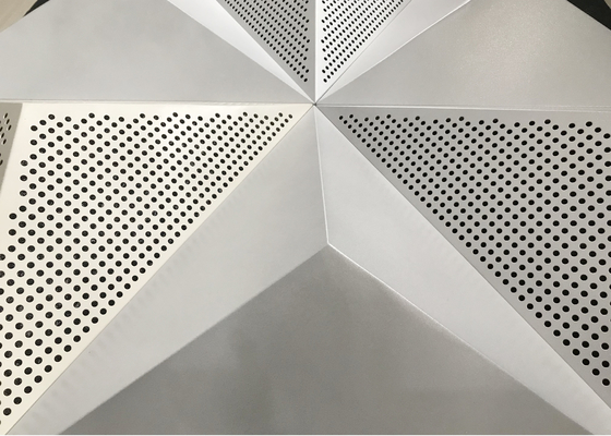 Perforated 3D Snap Clip in Ceiling System for Acoustic Sound Absorbing Panels