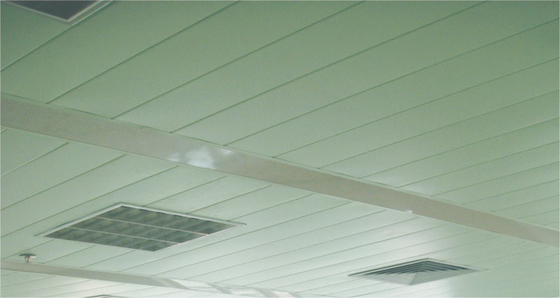 Decorative beveled Strip Suspended Metal Ceiling S shaped , 150mm x 3450mm