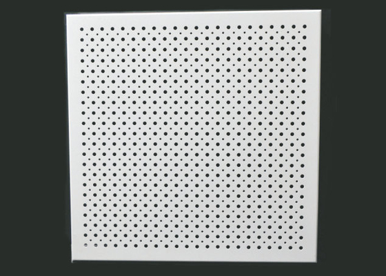 sound proofing decorative Acoustic Ceiling Tiles Perforated Fireproof With roll coating