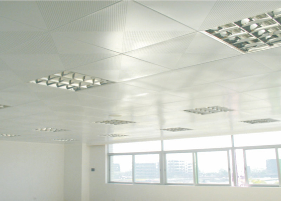 Square Clip In Perforated Ceiling Panels Aluminum Alloy For Exhibition Hall
