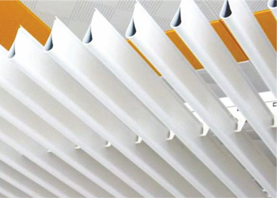 Indoor Linear Strip Metal Ceiling Water Drip For suspended ceiling , weather resistance