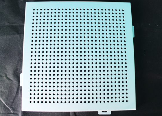 Noiseproof Acoustic Perforated Metal Ceiling Panels / Round Hole Punched Tiles 2 x 2
