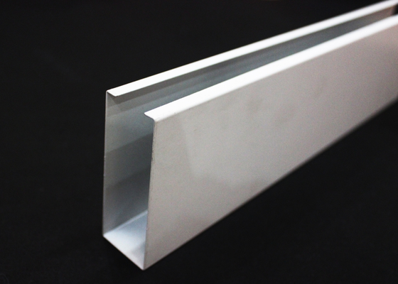 Metallic U-aluminum Profile Screen Ceiling False For building decorative material