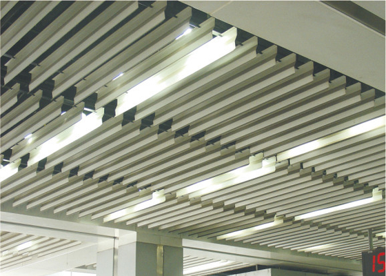 Decorating Metal Suspended Aluminum Ceiling Waved shaped 0.7mm For office ceiling tiles