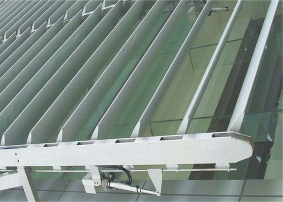 PVDF Coating Metal Aluminum Sunshade System Rhombus Louverr For building facade