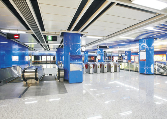 Architectural Drop Acoustic Ceiling Tiles Perforated Metal false ceiling With Powder coating