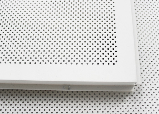 Perforated Acoustic Lay In Ceiling Tiles aluminum , 600mm * 1200mm
