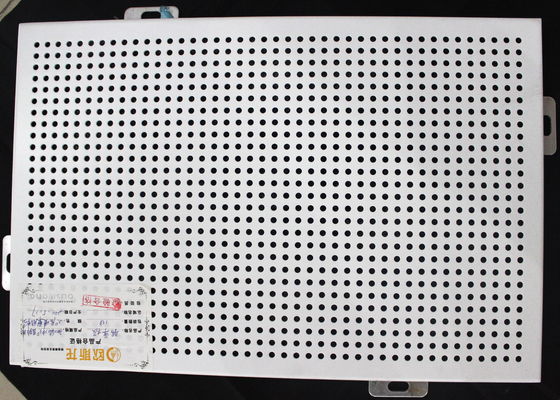 Roof Aluminum Wall Panels / Perforated Acoustic Metal Ceiling Tiles Sheet