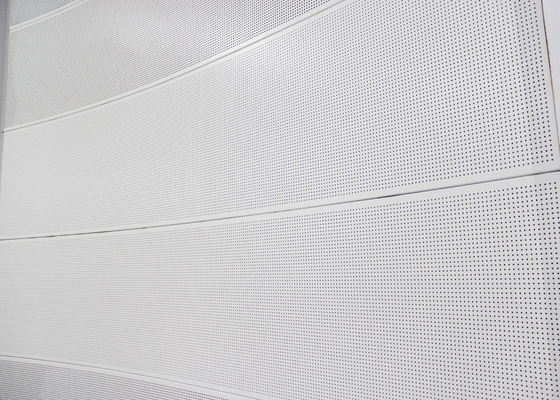 Curved Aluminum Wall Panel / Perforated Metal Ceiling Panels for building wall