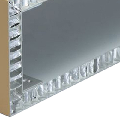 Customized Square Shape Marble Grian Aluminium / Aluminum Honeycomb Wall Ceiling Panel 15-20 Years Warranty