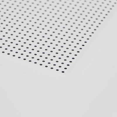 Perforated Metal Lay In Ceiling Tiles White Aluminum Suspended 800mm*800mm