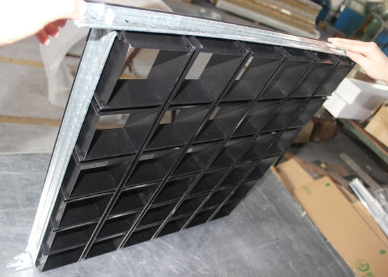 Installation T bar Metal Grid Ceiling Tiles, Aluminium Suspended Ceiling