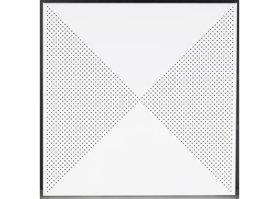 Geometric Pattern Perforated Metal Ceiling tiles / Decorative Lay on Ceiling with Tee bar