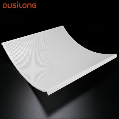 1.2mm Metal Curved Snap In Cloud Ceiling For Office