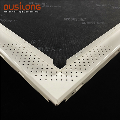 Perforated Acoustic Aluminium / Aluminum Ceiling Panel Metal Building Wall Ceiling Decorative Materials