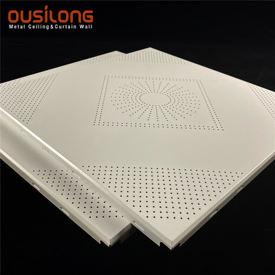 Sound Absorbing 1.2mm Clip In Ceiling Panels Irregular Shape