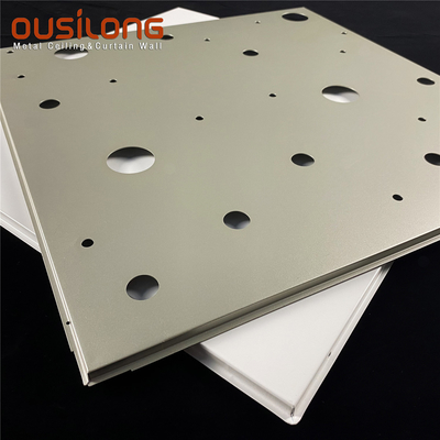Electroplate Aluminum 0.5mm Suspended Perforated Ceiling Panel