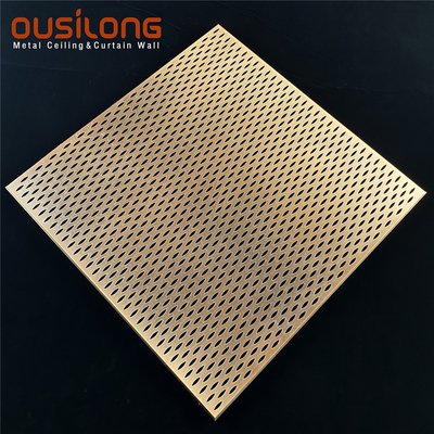 Random Perforated Metal Aluminum 600×600 Suspended Lay-in Acoustic Ceiling Tiles