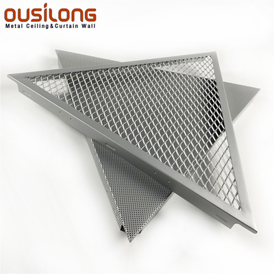 Decorative Acoustic Rustproof Stainless Steel Ceiling Tiles