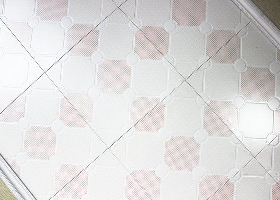 Geometric Pattern Artistic Ceiling Tiles , Durable Waterproof Clip in Ceiling