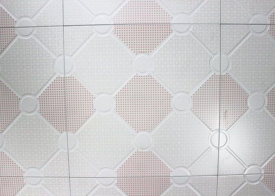 Geometric Pattern Artistic Ceiling Tiles , Durable Waterproof Clip in Ceiling