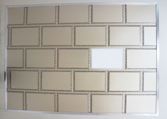 Convex Surface 300 x 450 mm Artistic Ceiling Tiles for Basement , SONCAP