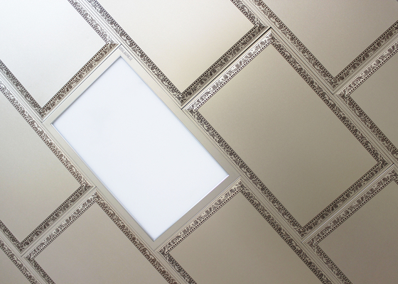 Moisture Resistant Artistic Ceiling Tiles / Anti Heat with Lightweight Filler