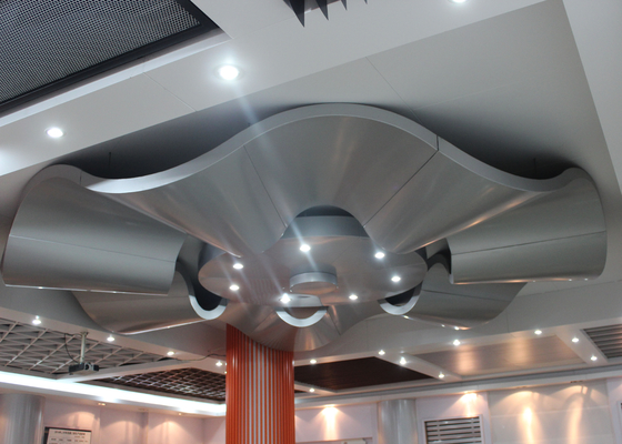 Customize Cut to Size Aluminum Wall Panels / Architectural Suspended Metal Ceiling Tiles