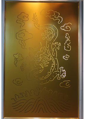 Laser Engraving Aluminum Wall Panels / Carved Skeleton Hollow Out Decoration Panel