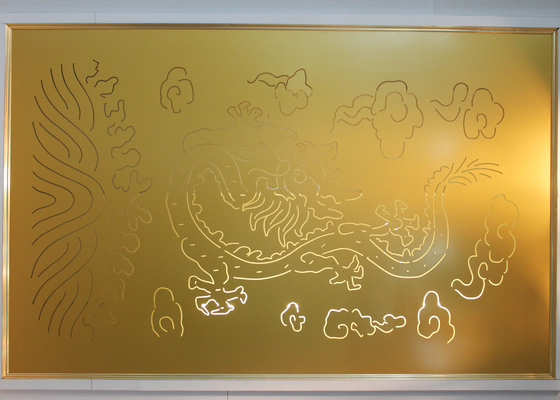 Laser Carving decorative metal wall panels with Culture Element Custom Made Pattern