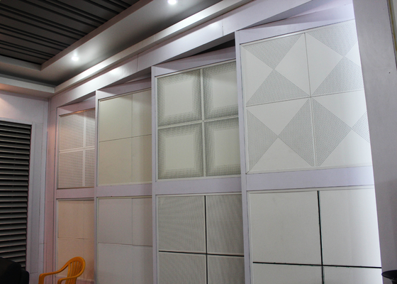 Building Decorative Metal Ceiling Tiles for Airport / Finance Tower