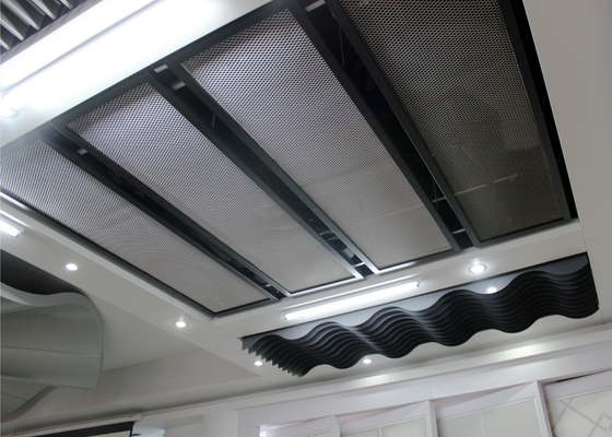 Aluminum or Steel Commercial Ceiling Tiles for Building Interior Decoration , SONCAP