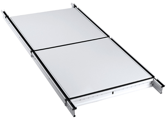 Aluminum Open Grid Lay In Deco Suspended Ceiling Tiles / Commercial Center Ceiling Panels