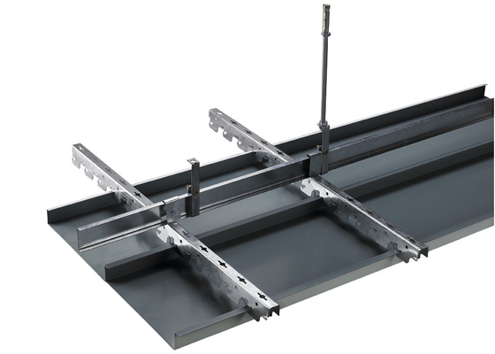 Simple and Structured Aluminium Strip Linear Ceiling , Corrosion and Abrasion Resistance