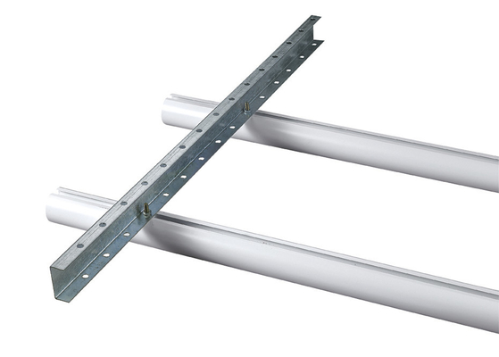 Linear Metal Dia 50/60/70mm Extruded Aluminium / Aluminum Profile Round Pipe Baffle Ceiling