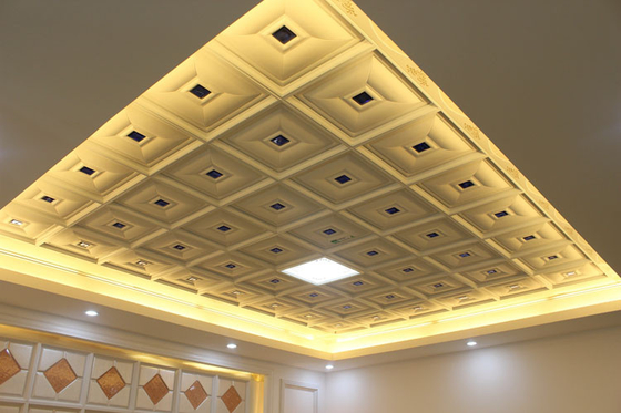 Fireproof Aluminum Artistic Ceiling Tiles 450mm x 450mm For Residential
