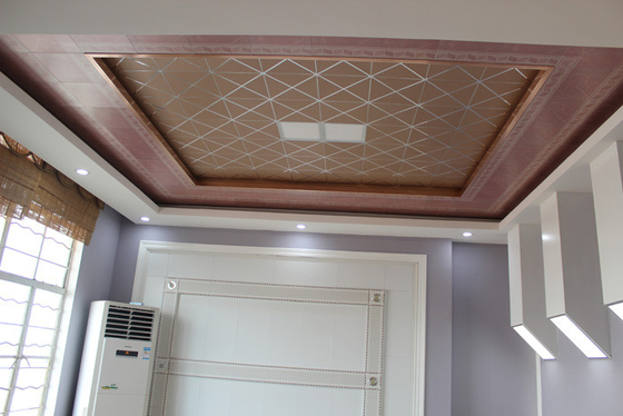 Grid Artistic Ceiling Tiles Metal Decoration for Washing Room