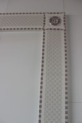 Washing Room Suspended Artistic Ceiling Tiles Smokeproof / Waterproof