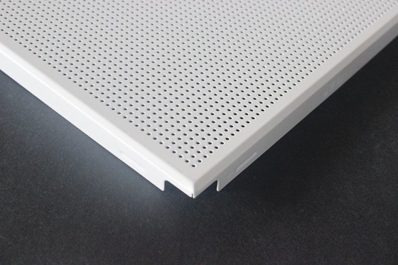 Weather Resistant Acoustical Ceiling Tiles Aluminum / Galvanized Steel White Coated