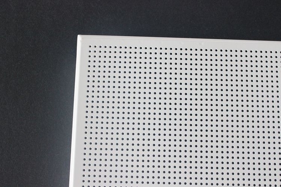 Weather Resistant Acoustical Ceiling Tiles Aluminum / Galvanized Steel White Coated