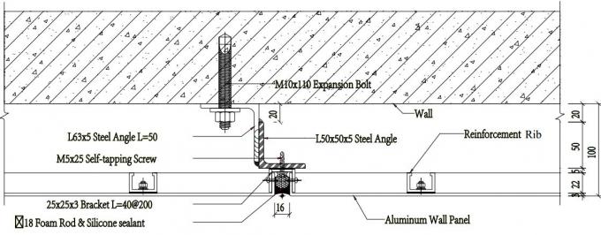 Simple and Structured Aluminum Wall Panels , Metal Wall Cladding ...