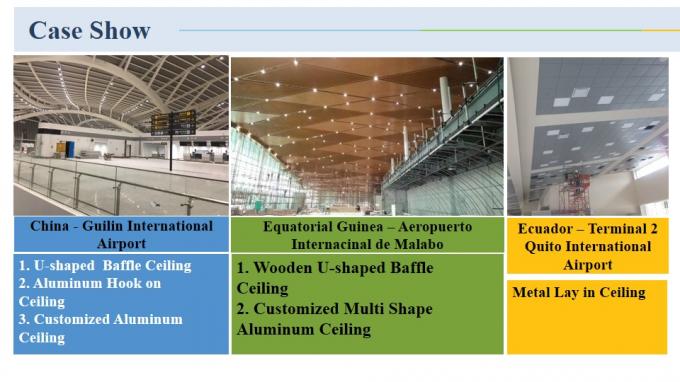 Curling J Shaped Plug-in Floating Linear Ceiling Tiles Custom Aluminum ...