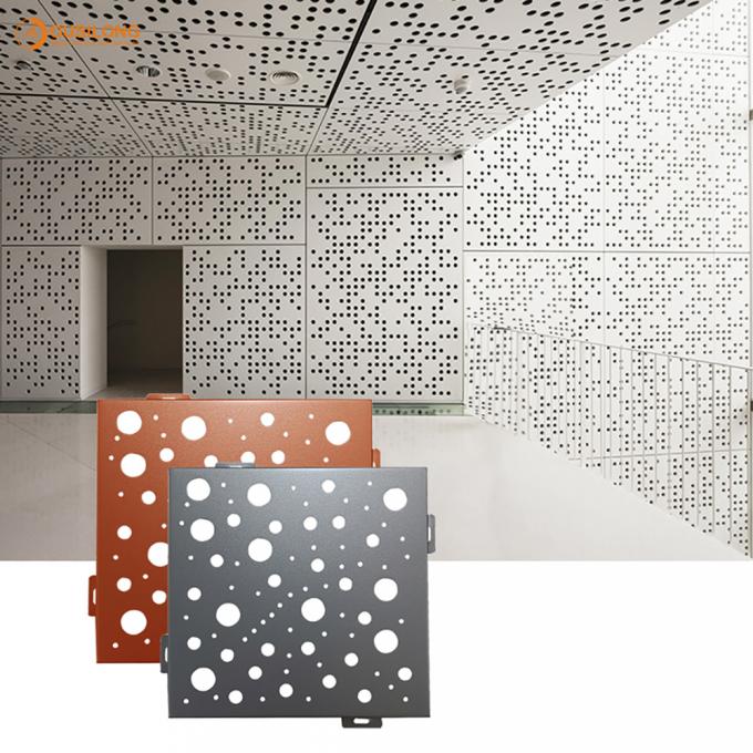 Laser Cut Curtain Wall Perforated Aluminum Metal Facade Cladding Panels