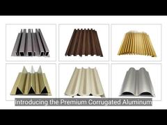 corrugated aluminum cladding panel