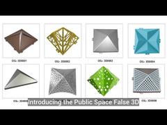 3D aluminum cladding panel